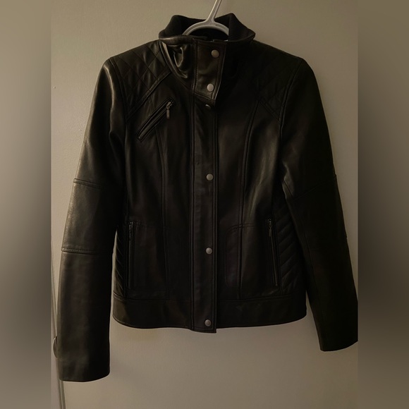Cole Haan Genuine Leather Jacket (lambskin) - Picture 1 of 6